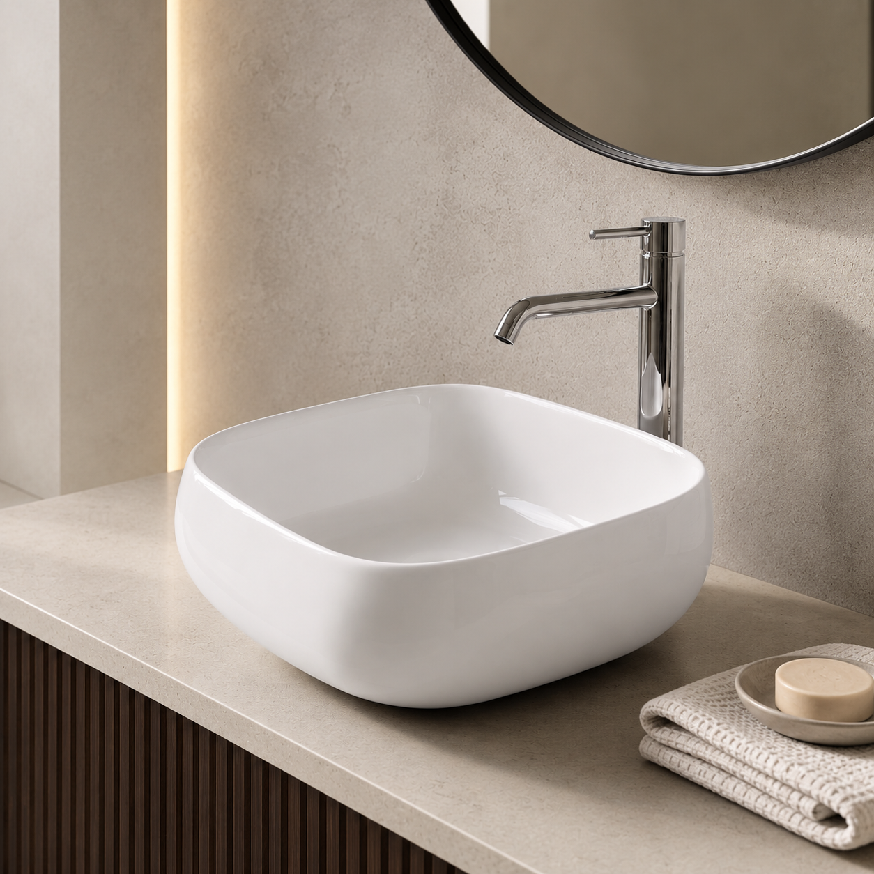 Hib - Opia Square Vessel Basin