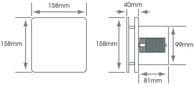 Sycamore Air - Stream Pro Extractor Fan White