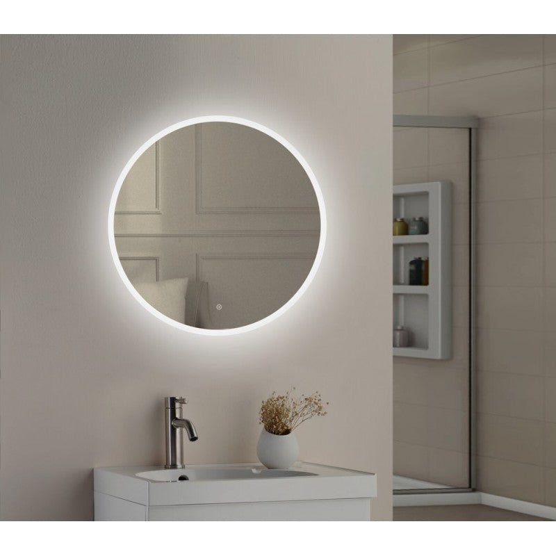 Tailored Lily Slimline LED Round Touch Bathroom Mirror 600mm