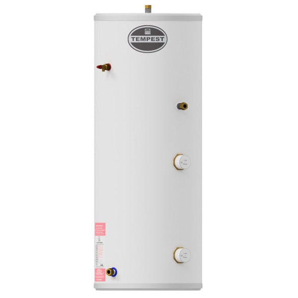 Telford Tempest Stainless Steel Direct Unvented Slim Line Twin Immersion Heater Cylinders
