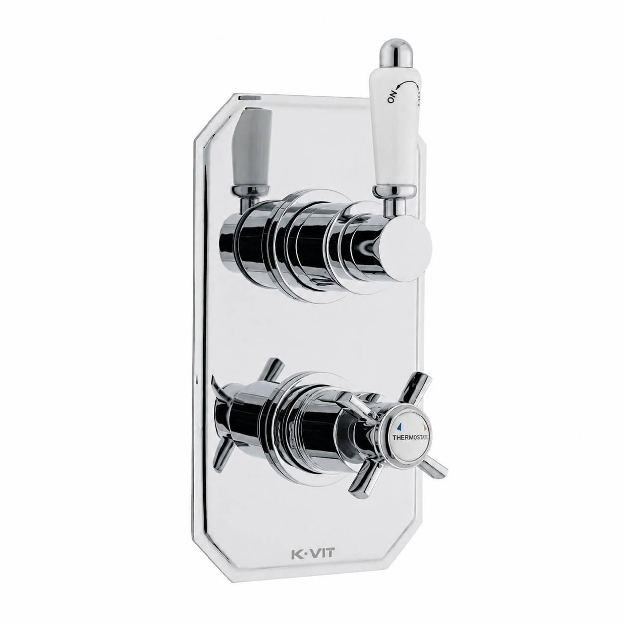 Kartell - Klassique Thermostatic Concealed Shower Valve with Fixed Overhead Drencher