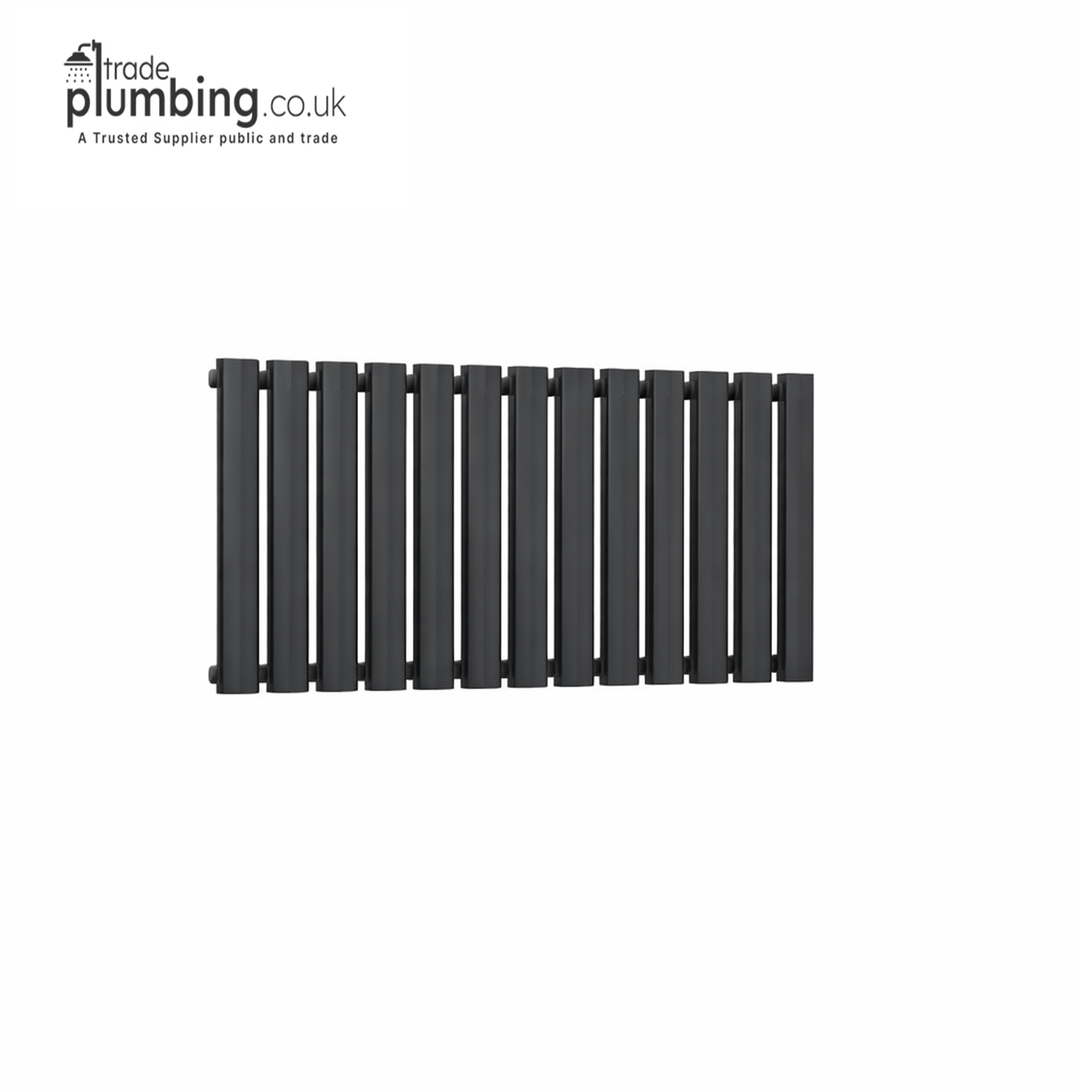 Trade Plumbing - Flux Single Panel Horizontal Radiator - White