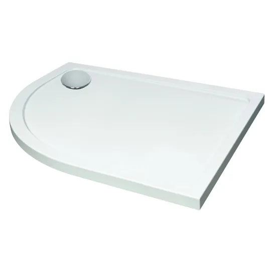 Nuie Quadrant Stone Shower Tray - 1000 x 800 - Left Hand