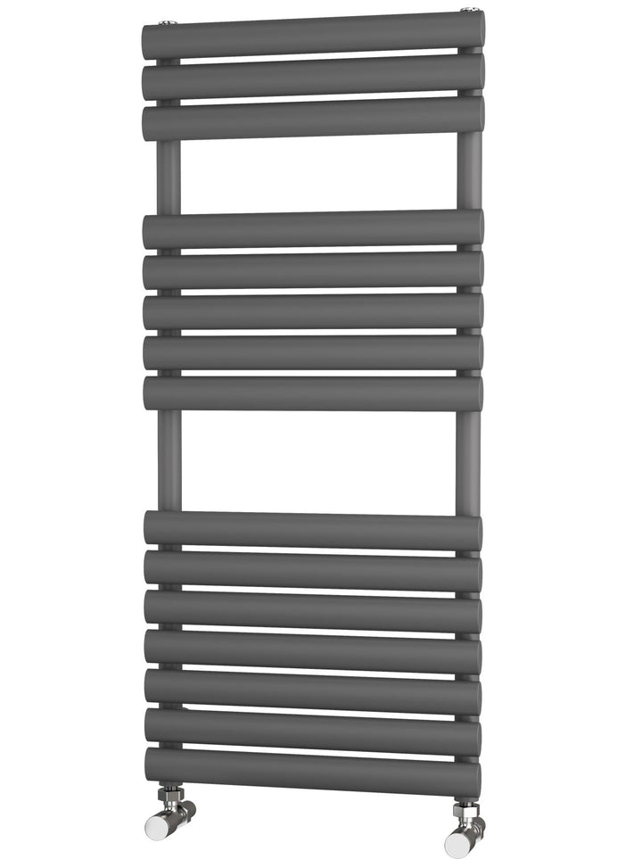Traderad Elliptical Tube Anthracite Designer Heated Towel Rails