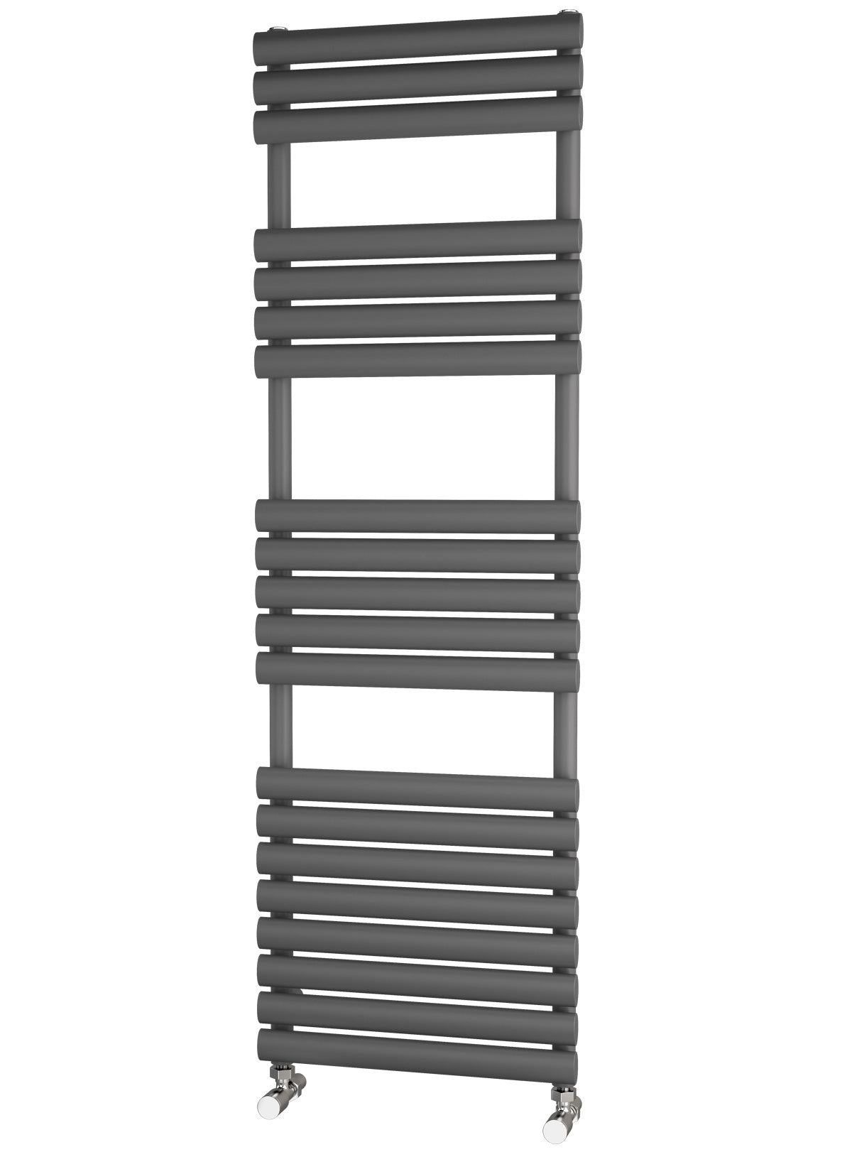 Traderad Elliptical Tube Anthracite Designer Heated Towel Rails