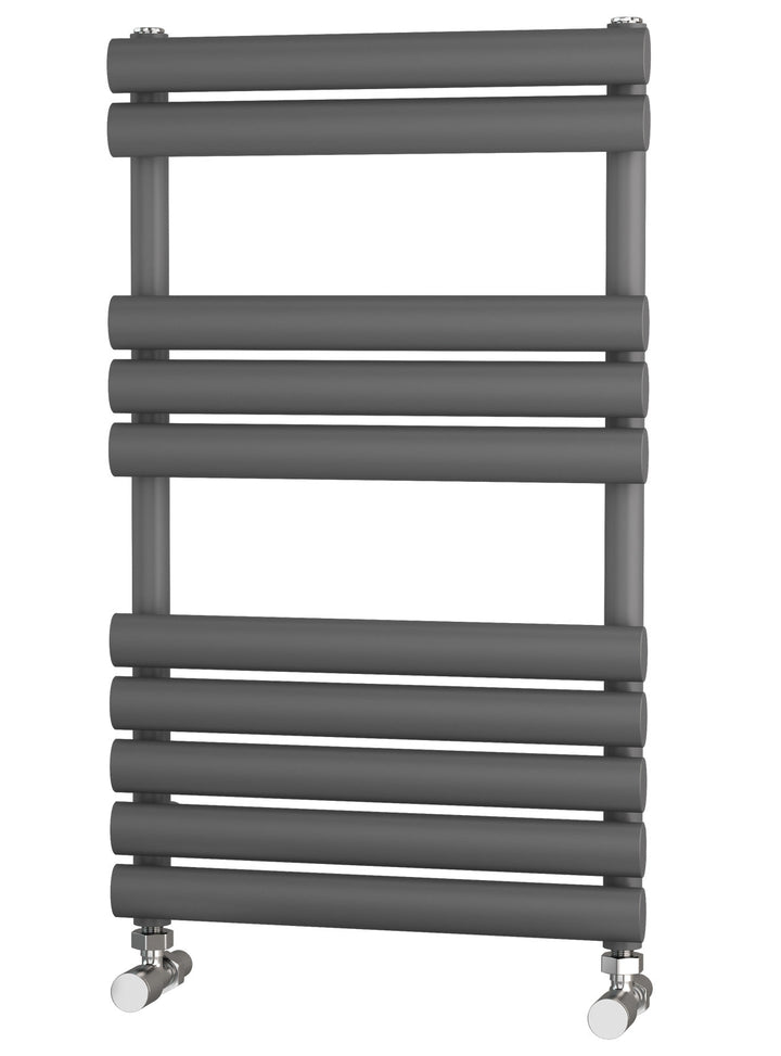 Traderad Elliptical Tube Anthracite Designer Heated Towel Rails