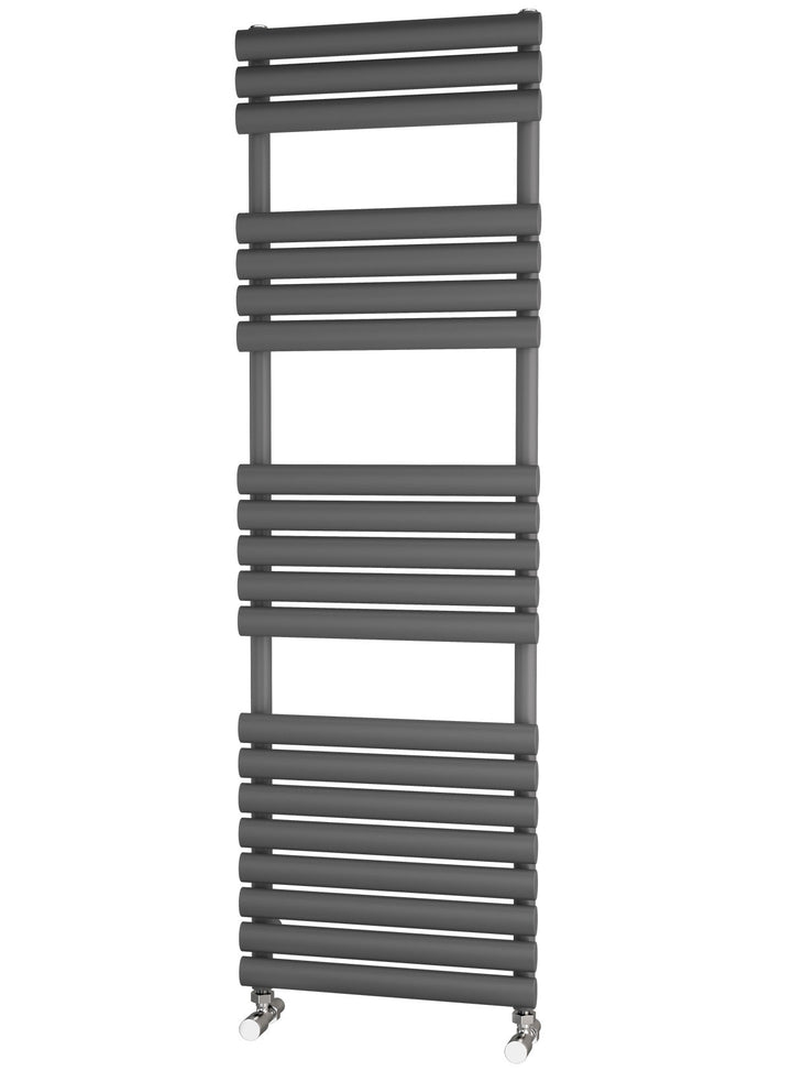 Traderad Elliptical Tube Anthracite Designer Heated Towel Rails