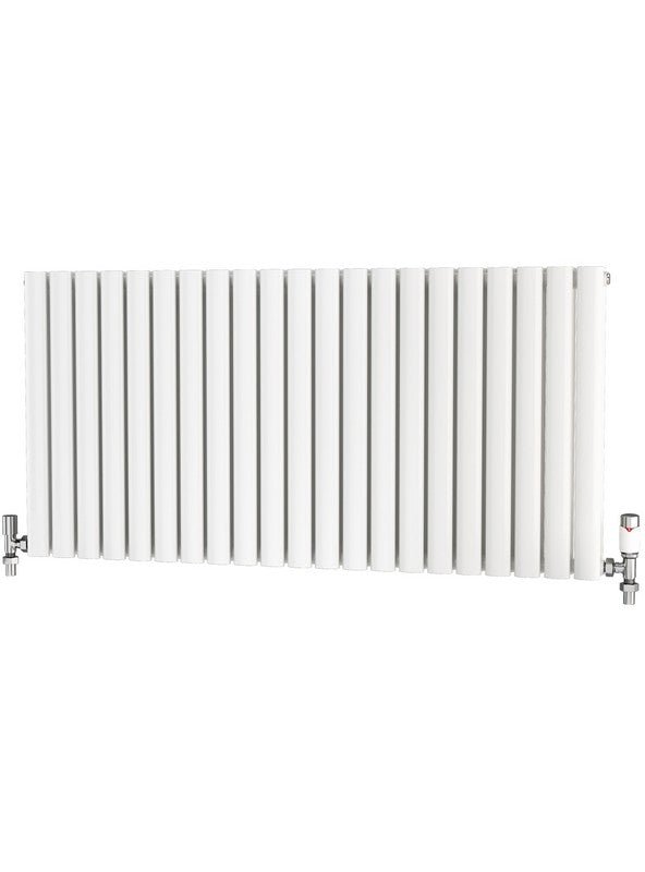 Traderad Elliptical Tube Steel White Horizontal Designer Radiators