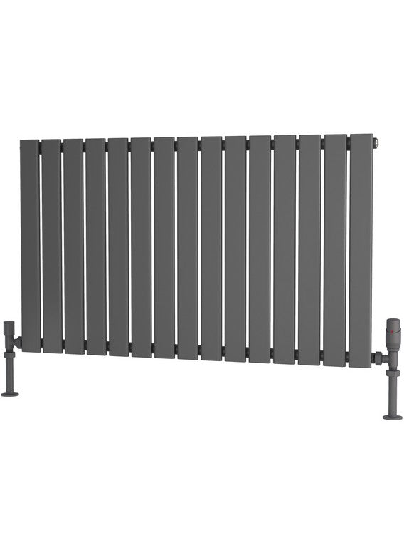 Traderad Flat Tube Steel Anthracite Horizontal Designer Radiators