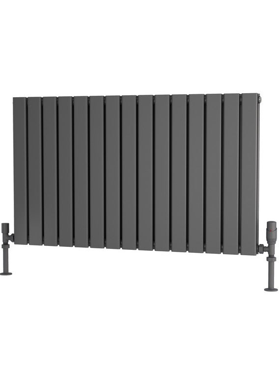 Traderad Flat Tube Steel Anthracite Horizontal Designer Radiators