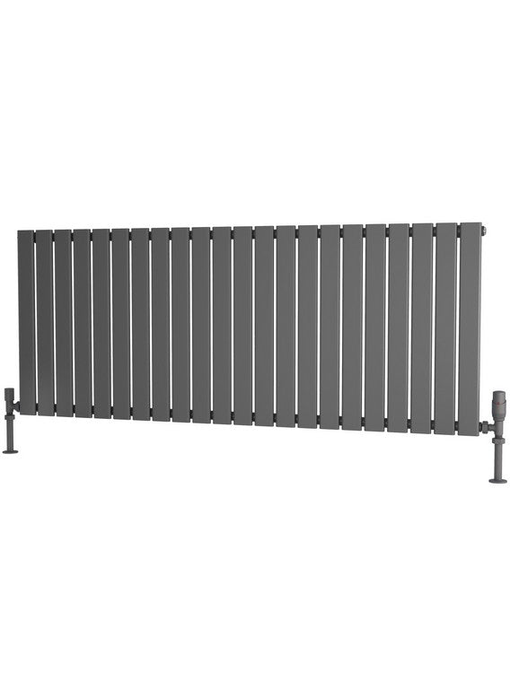 Traderad Flat Tube Steel Anthracite Horizontal Designer Radiators
