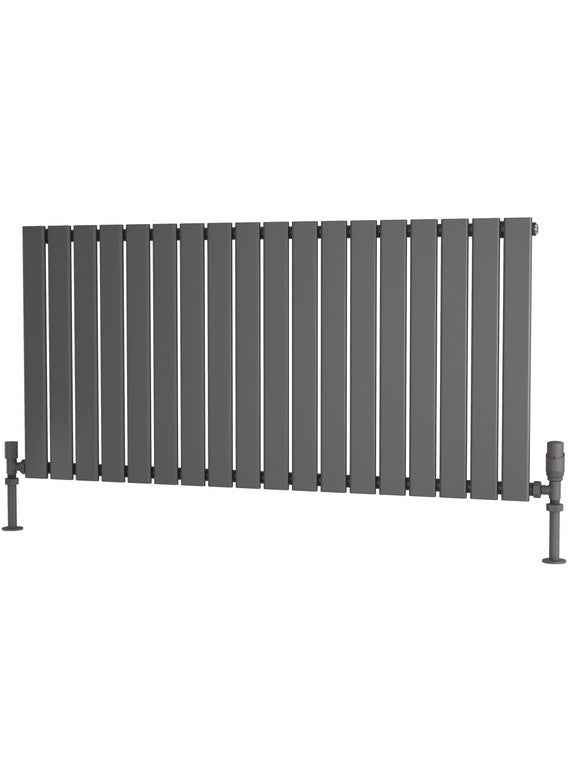 Traderad Flat Tube Steel Anthracite Horizontal Designer Radiators