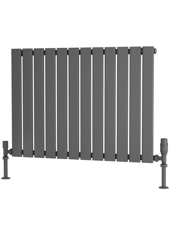 Traderad Flat Tube Steel Anthracite Horizontal Designer Radiators