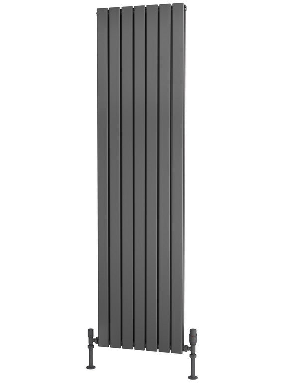 Traderad Flat Tube Steel Anthracite Vertical Designer Radiators