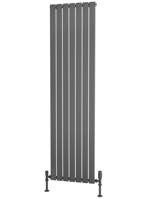 Traderad Flat Tube Steel Anthracite Vertical Designer Radiators