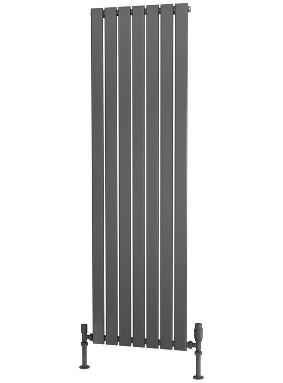 Traderad Flat Tube Steel Anthracite Vertical Designer Radiators