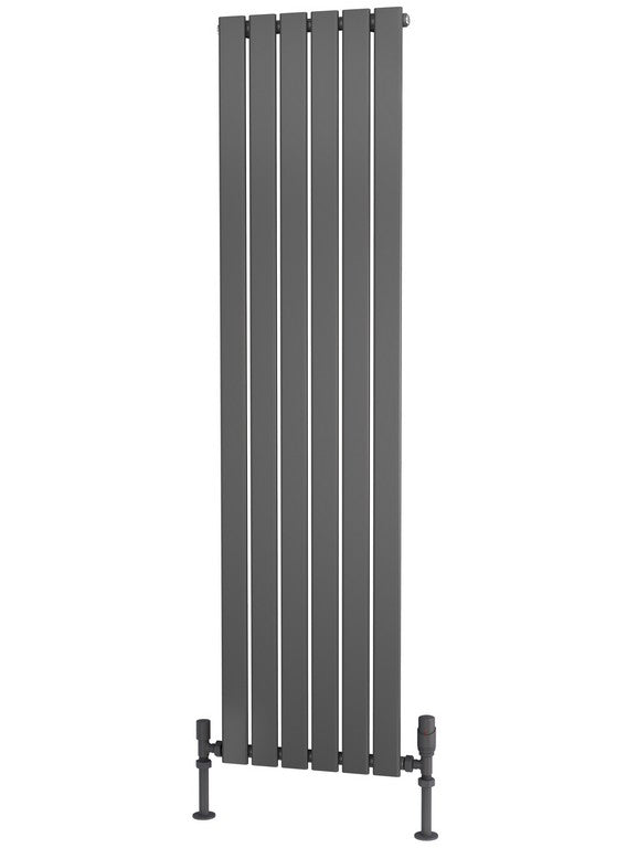 Traderad Flat Tube Steel Anthracite Vertical Designer Radiators