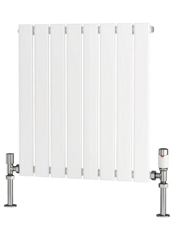 Traderad Flat Tube Steel White Horizontal Designer Radiators