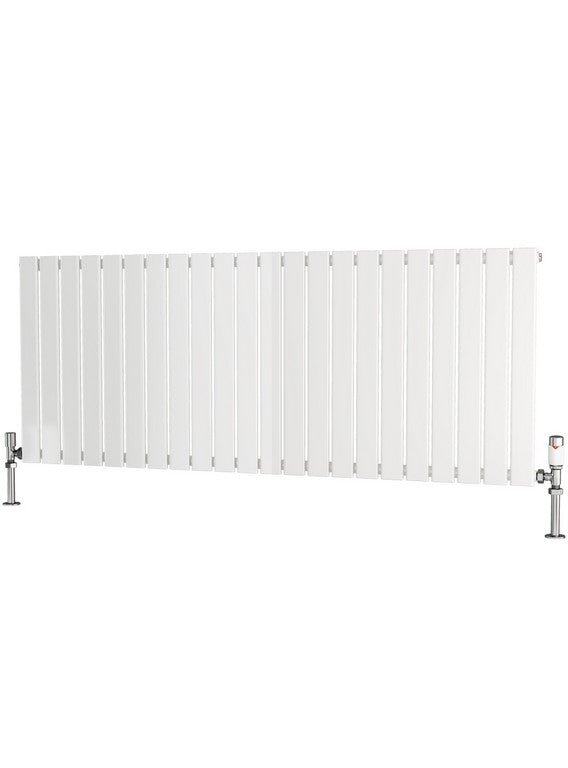 Traderad Flat Tube Steel White Horizontal Designer Radiators