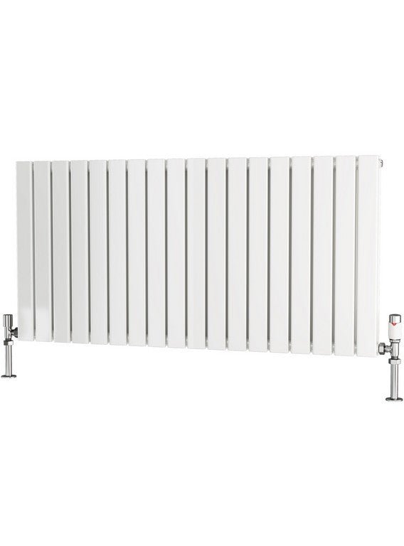 Traderad Flat Tube Steel White Horizontal Designer Radiators