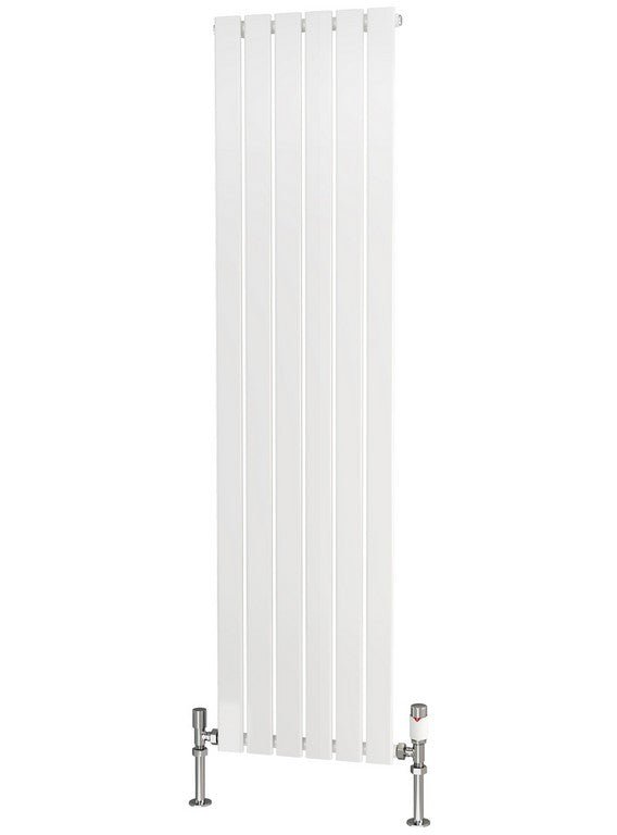 Traderad Flat Tube Steel White Vertical Designer Radiators