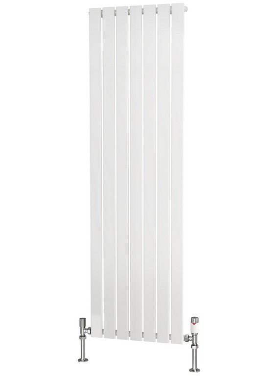 Traderad Flat Tube Steel White Vertical Designer Radiators