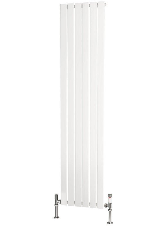 Traderad Flat Tube Steel White Vertical Designer Radiators