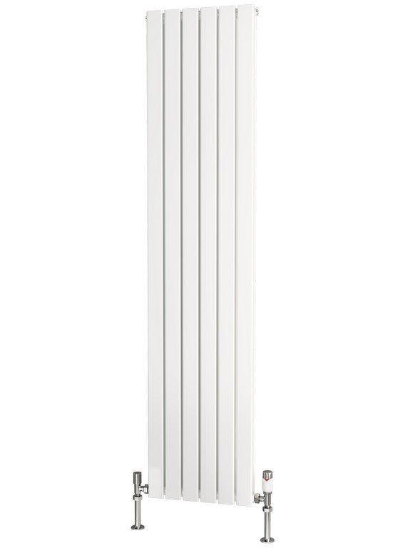 Traderad Flat Tube Steel White Vertical Designer Radiators