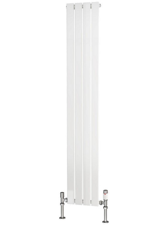 Traderad Flat Tube Steel White Vertical Designer Radiators