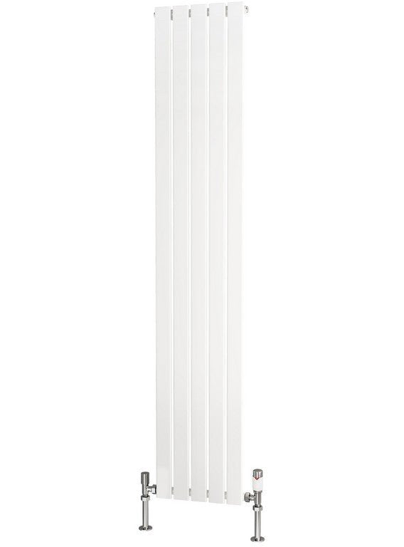 Traderad Flat Tube Steel White Vertical Designer Radiators