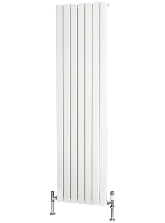 Traderad Flat Tube Steel White Vertical Designer Radiators