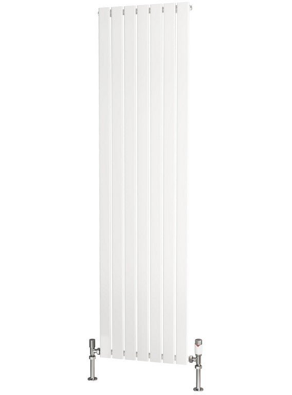 Traderad Flat Tube Steel White Vertical Designer Radiators