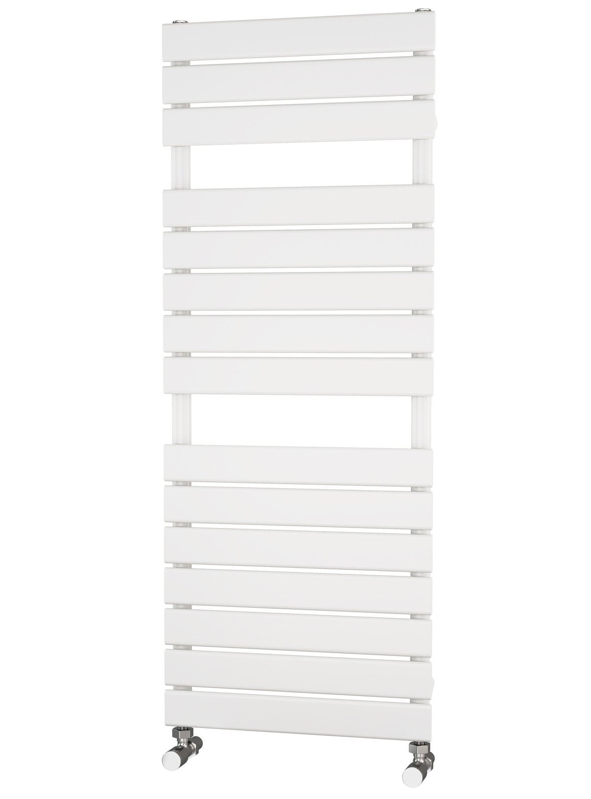 Traderad Flat Tube White Designer Heated Towel Rails