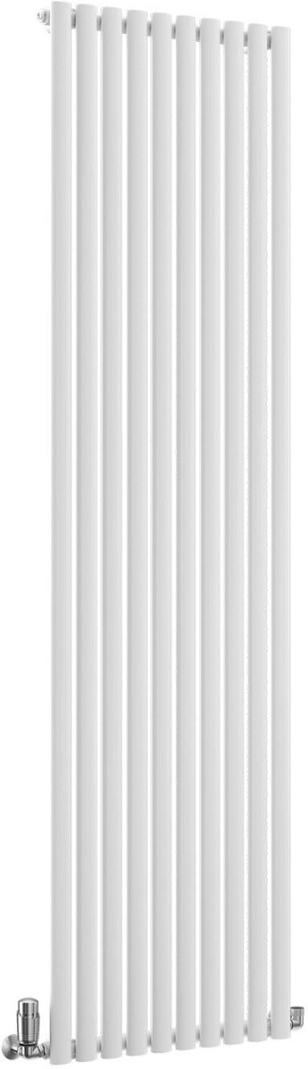 TradeRad Oval White Steel Vertical Designer Radiators