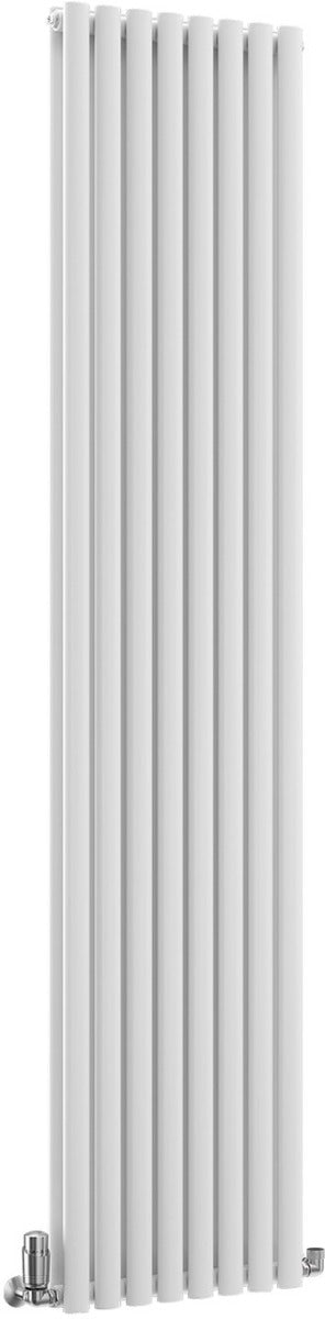 TradeRad Oval White Steel Vertical Designer Radiators