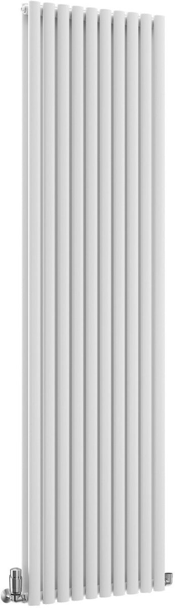 TradeRad Oval White Steel Vertical Designer Radiators