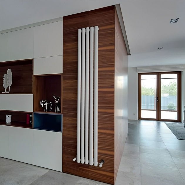 TradeRad Oval White Steel Vertical Designer Radiators