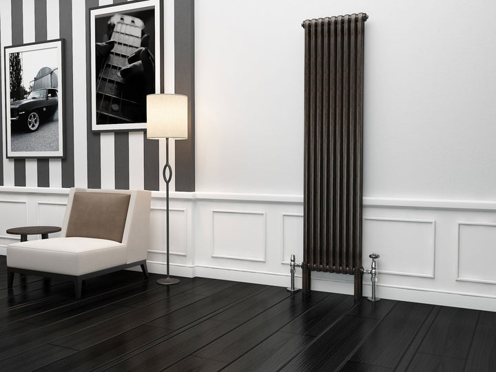 TradeRad Premium Raw Metal Lacquer Vertical Column Radiators