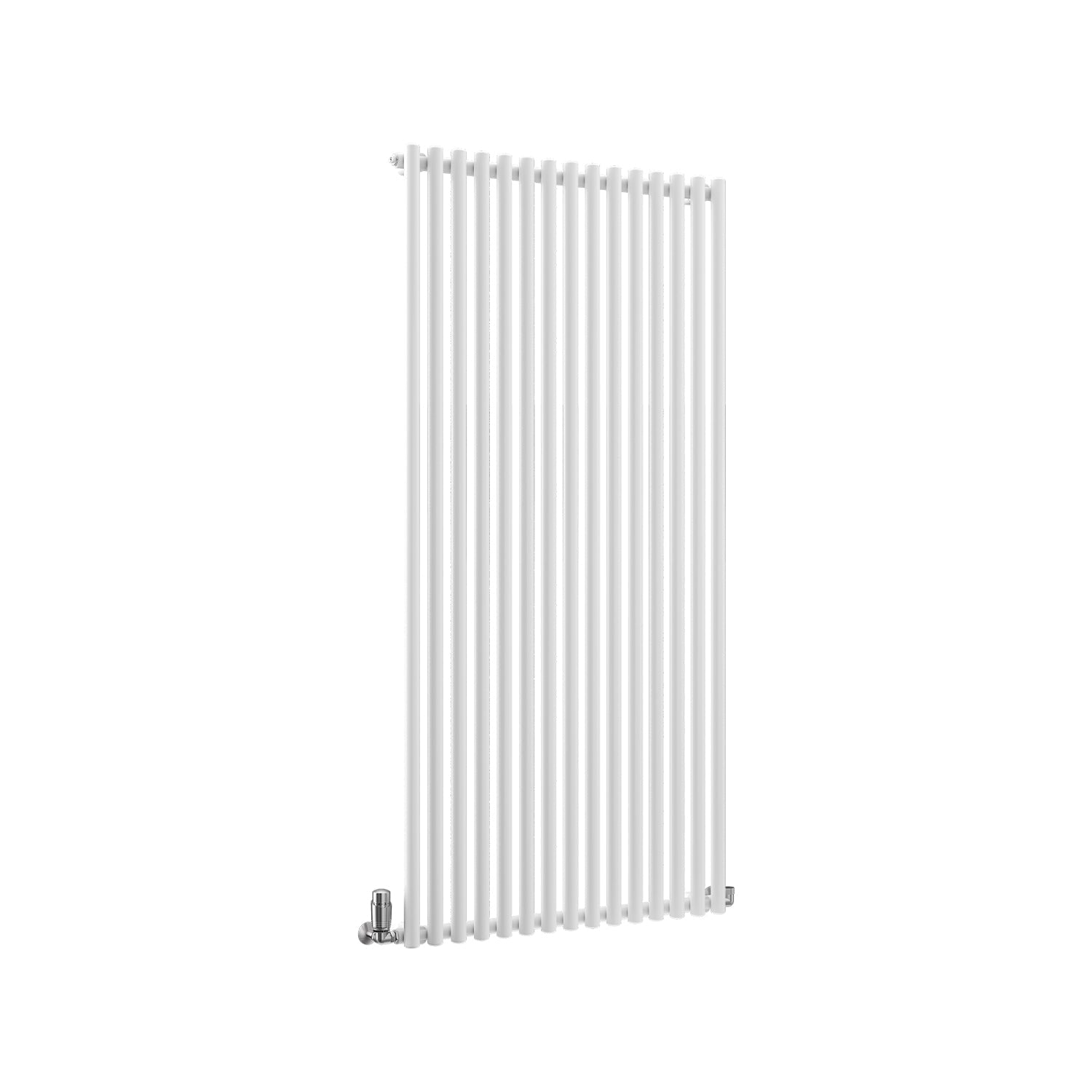 TradeRad Premium Steel Round Tube White Horizontal Designer Radiators