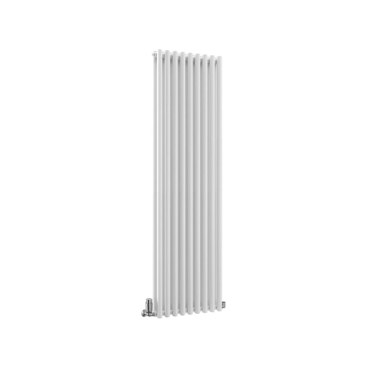 TradeRad Premium Steel Round Tube White Vertical Designer Radiators
