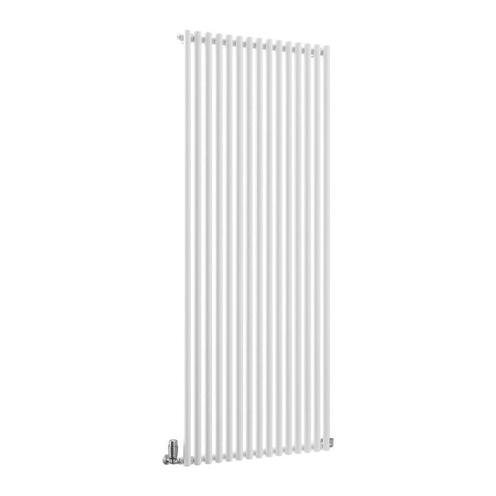 TradeRad Premium Steel Round Tube White Vertical Designer Radiators