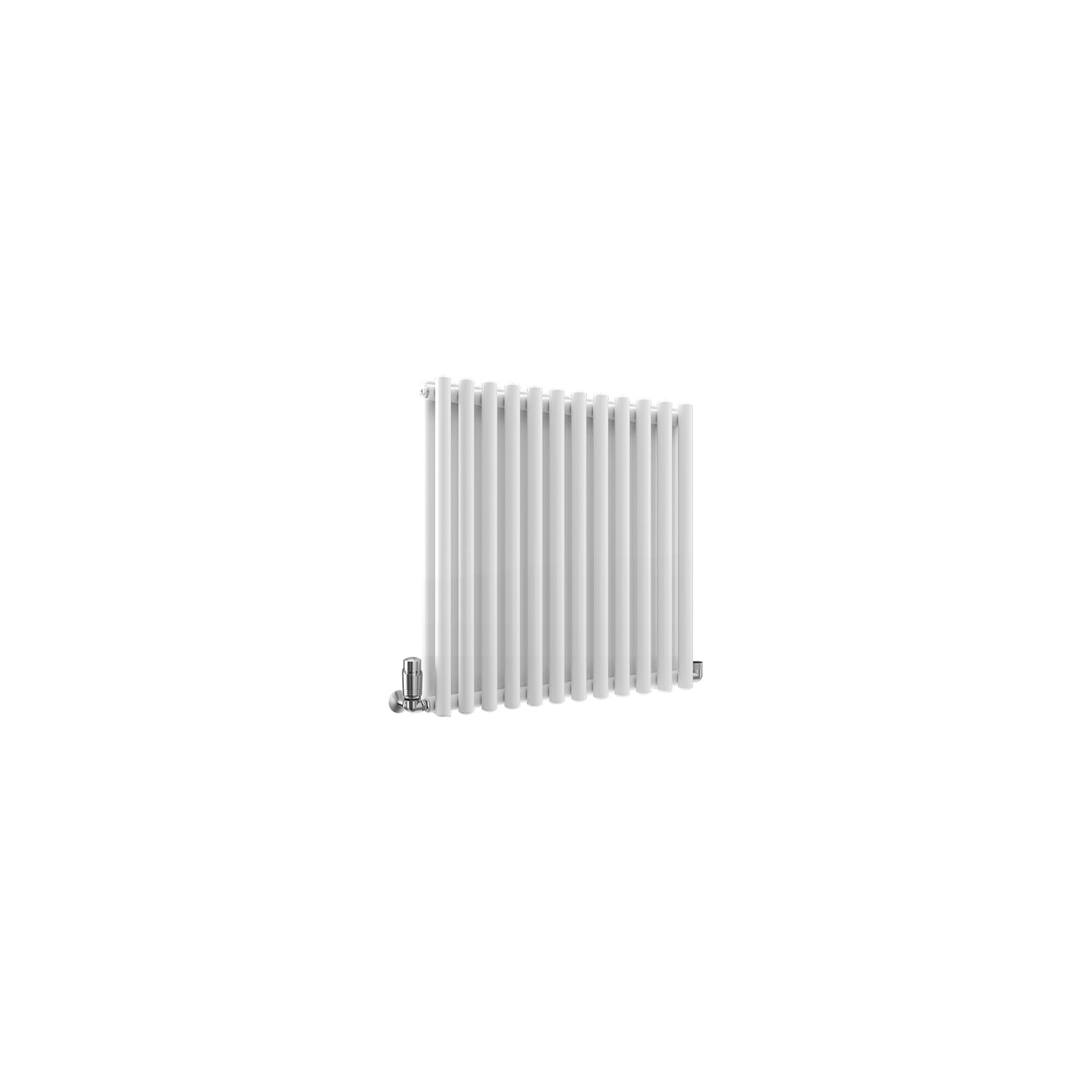 TradeRad Premium Steel Round Tube White Vertical Designer Radiators