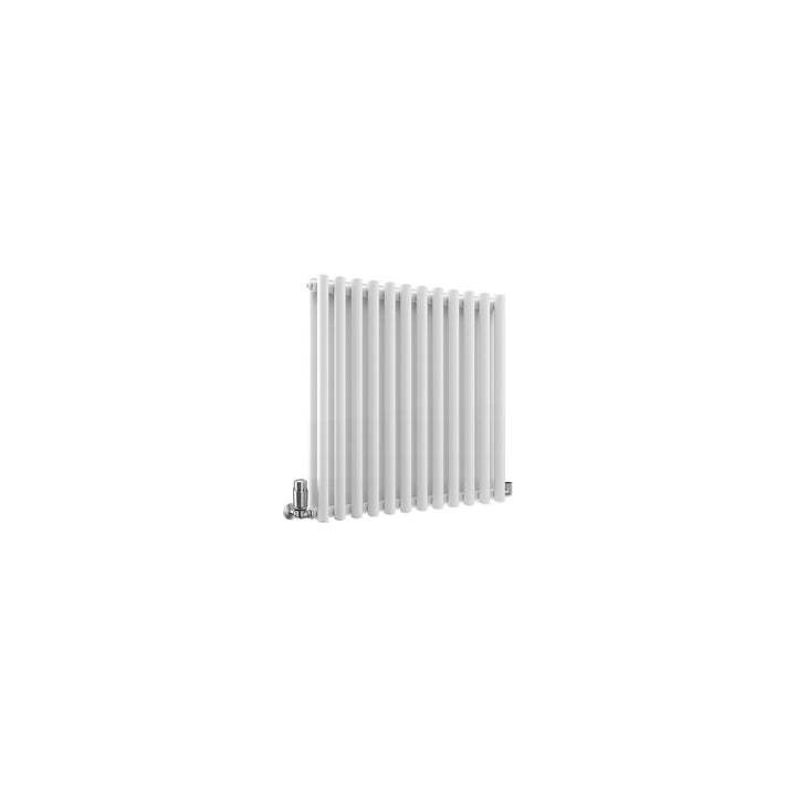 TradeRad Premium Steel Round Tube White Vertical Designer Radiators