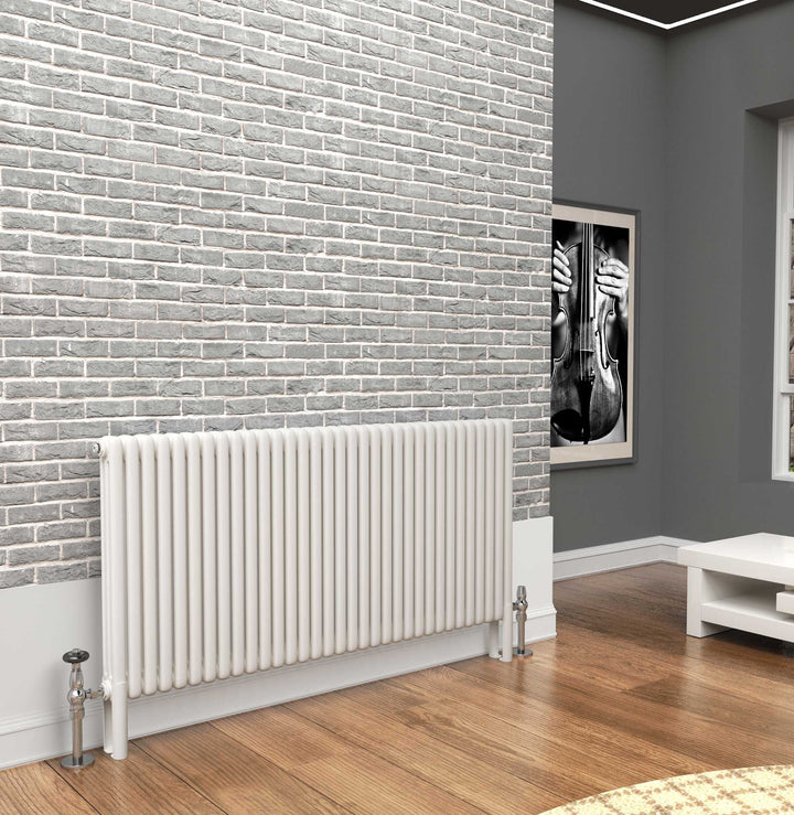 TradeRad Premium White 2 Or 3 Column Horizontal Radiators