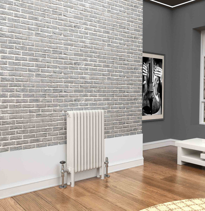 TradeRad Premium White 4 Column Horizontal Radiators