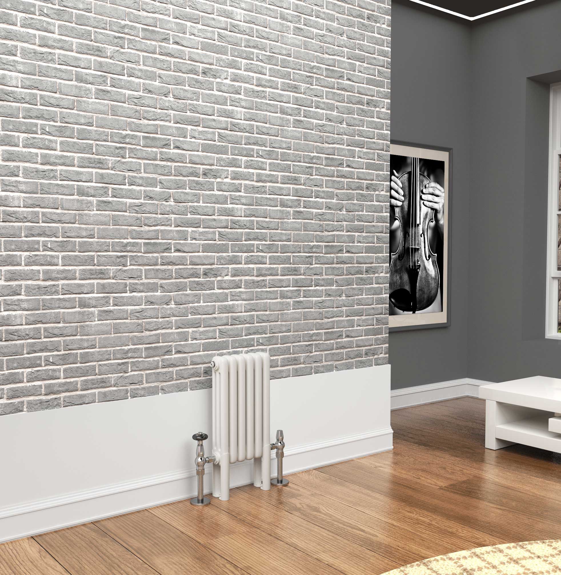 TradeRad Premium White Horizontal 2/3/4 Column Radiator