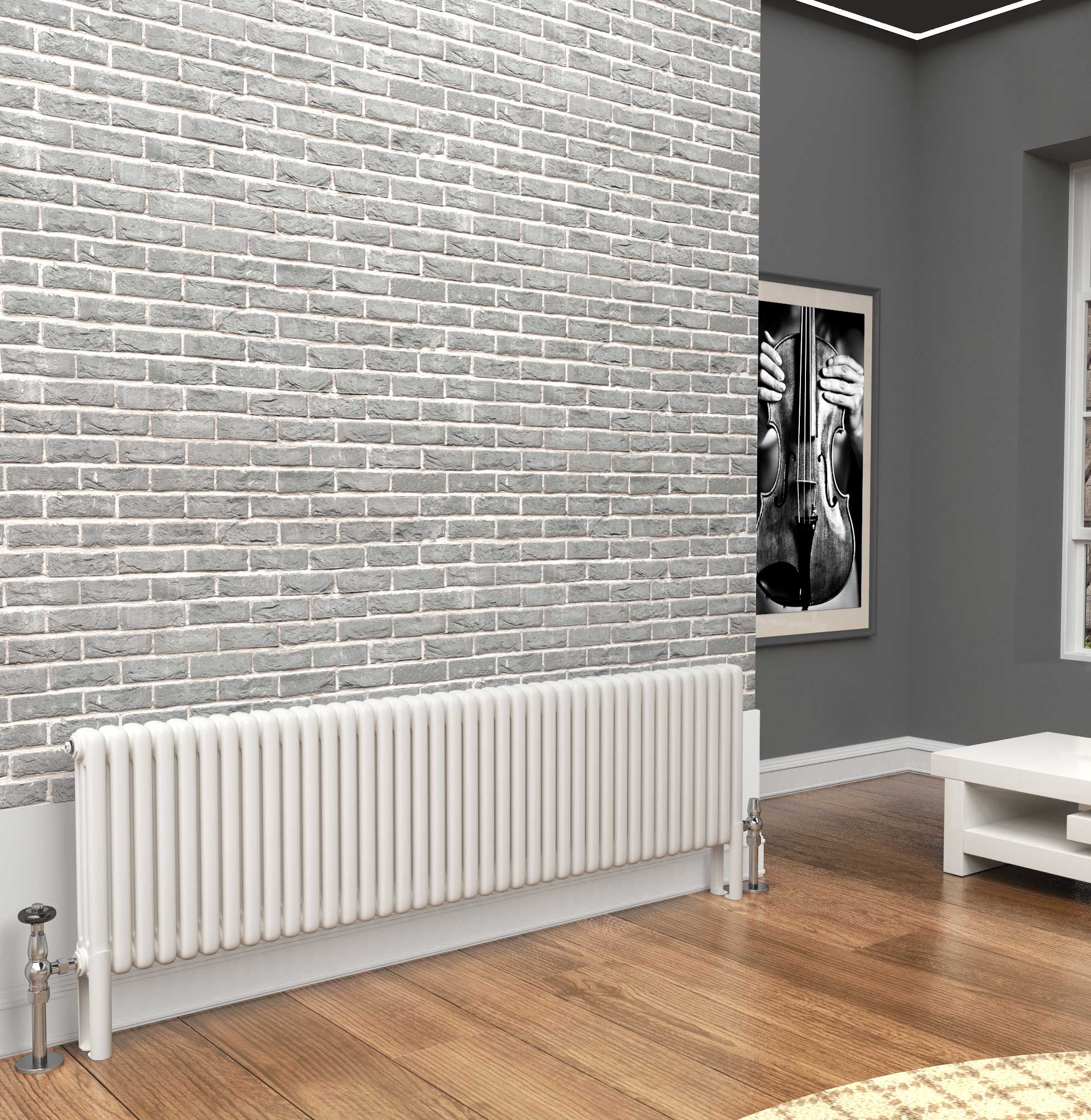 TradeRad Premium White Horizontal 2/3/4 Column Radiators