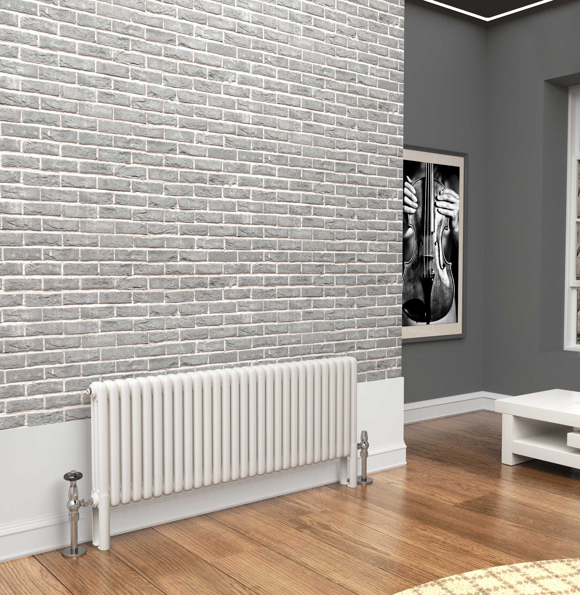 TradeRad Premium White Horizontal 2/3/4 Column Radiators