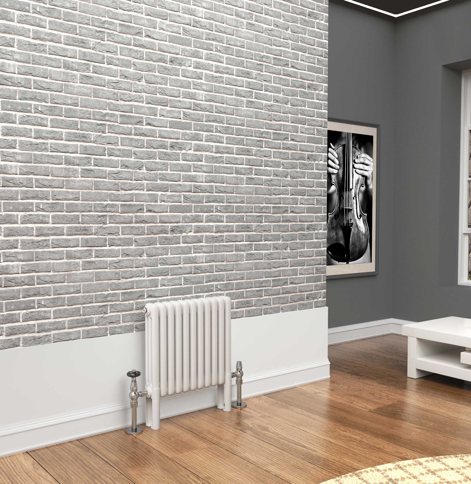 TradeRad Premium White Horizontal 2/3/4 Column Radiators