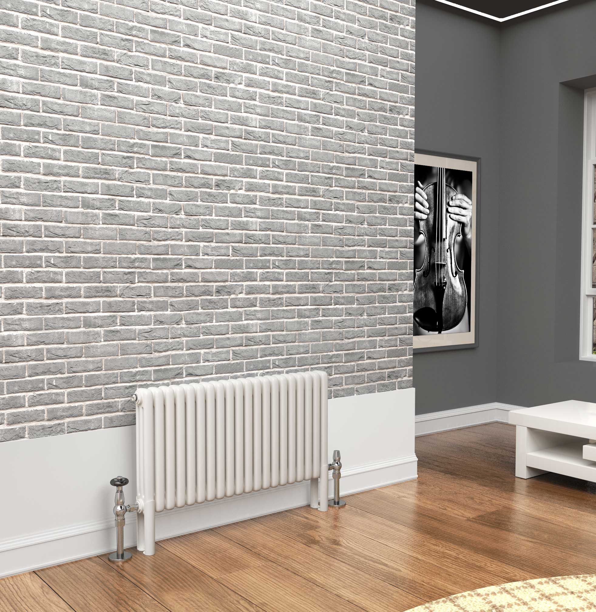 TradeRad Premium White Horizontal 2/3/4 Column Radiators